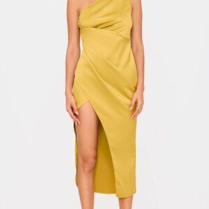 PrettyLittleThing Olive Green Dress